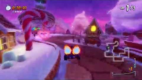 Crash Team Racing Nitro-Fueled - Developer Time Trial on Gingerbread Joyride