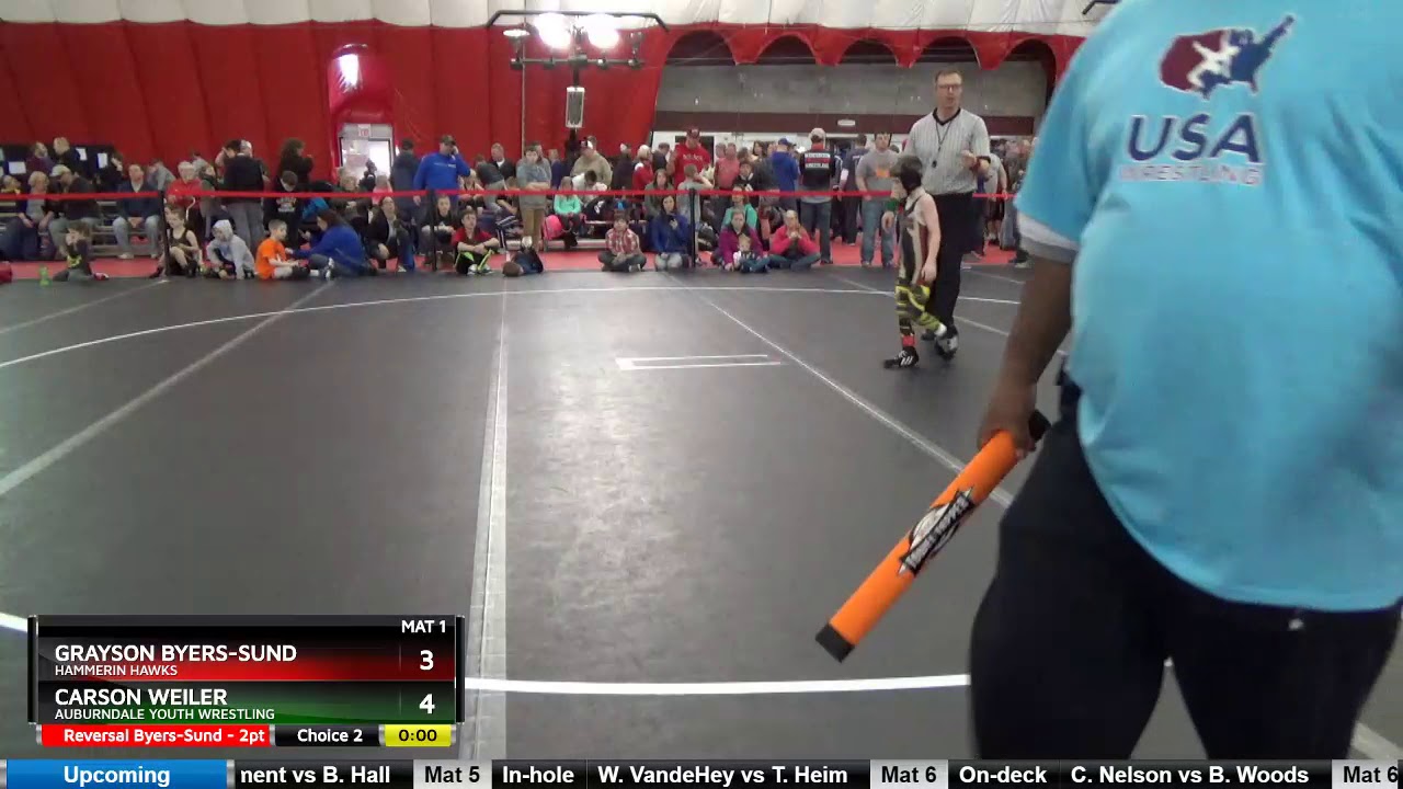 Bantam 56 Carson Weiler Auburndale Youth Wrestling Vs Grayson Byers ...