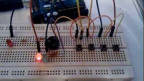 Arduino 4 Button Security Code Locker ANIX