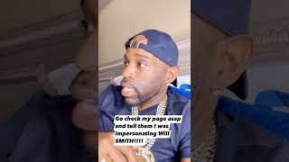 Robert Hampton Reveals He Was Impersonating #willsmith 👀!  #shorts