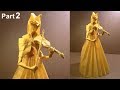 Origami Violinist tutorial (Hojyo Takashi) part 2 折り紙  バイオリン奏者  violinista