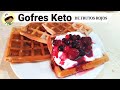 GOFRES KETO| CHAFLES KETO  | CETOGENICOS | SIN GLUTEN | SIN LÁCTEOS|  Desayuno Keto dulce