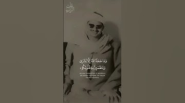 "وما جعله الله إلا بشرى" تلاوة نادرة || محمد صديق المنشاوي رحمه الله 🤎🌿