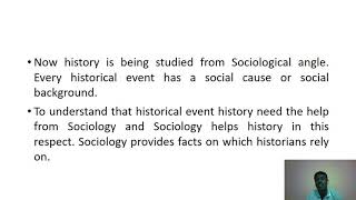 Relationship between Sociology and History