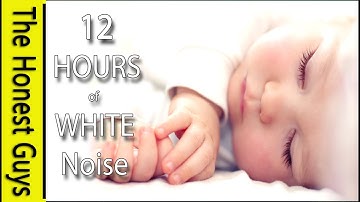 12 HOURS of WHITE NOISE - Gets Baby to Sleep Fast! Calms Crying Babies, Colic etc