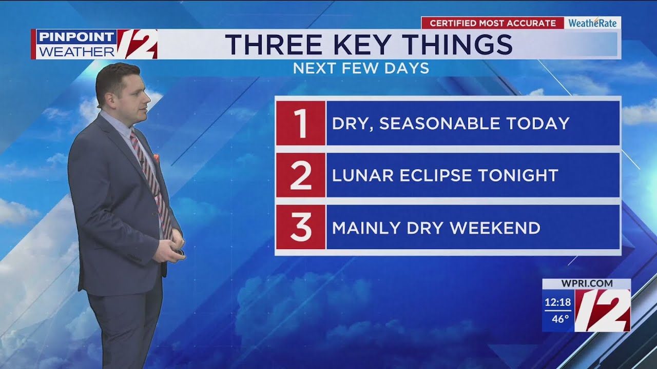 WPRI 12 Weather Now 3/13/25: Dry Next Few Days; Milder Trend Ahead ...