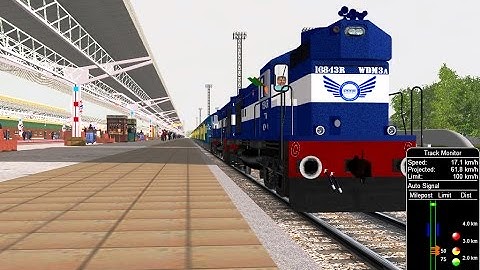 54802 Ajmer Jodhpur Fast Passenger To Jodhpur || IR In MSTS In Open Rail