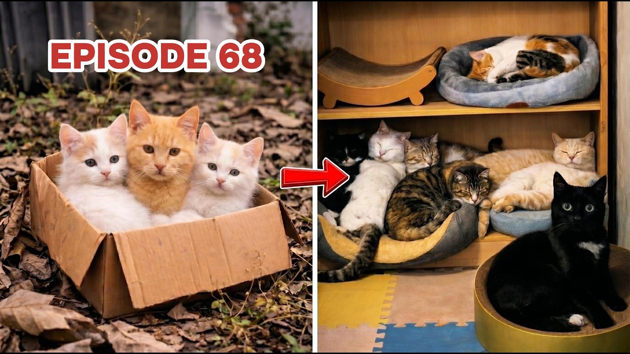 42 Rescued Cats, One Big Family 🐾 | Animation And Real Life - YouTube