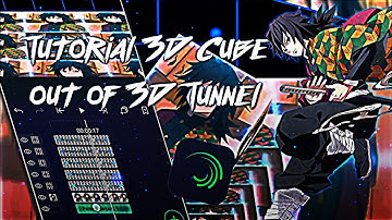 Tutorial 3D Cube out of 3D Tunnel + 3D Stroke | Alight Motion Tutorial