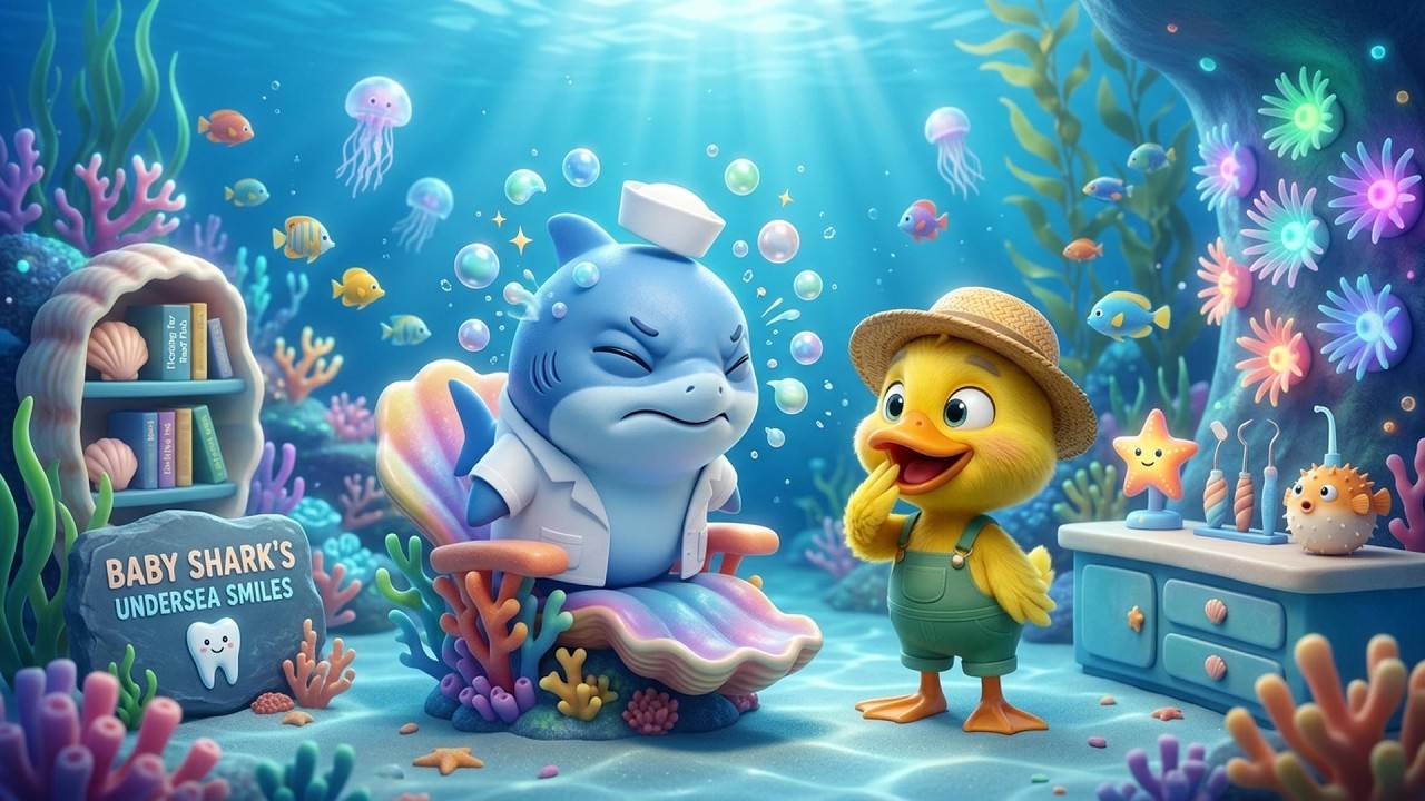 ¡Tiburoncín, el Dentista! 🦈🦷 Canciones Infantiles y Rimas para Niños y Bebés Aprender