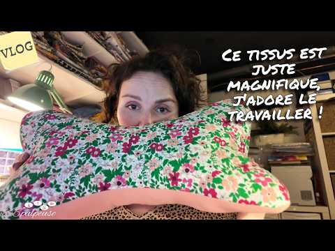 [. VLOG .] Ce tissus est juste magnifique ! J'adore le travailler ! Non ? ❤️