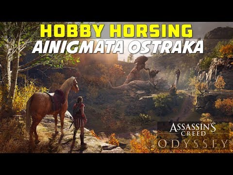Video: Assassin's Creed Odyssey - Hobby Horsing, Farming Coin Rätsellösungen Und Wo Man Das Verlorene Pferd Des Odysseus Findet, Golden Fields Tabletten