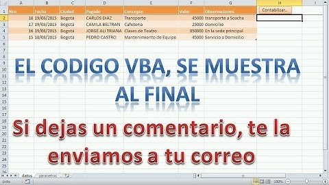 Sistema de control de caja menor - plantilla creada en Excel y VBA