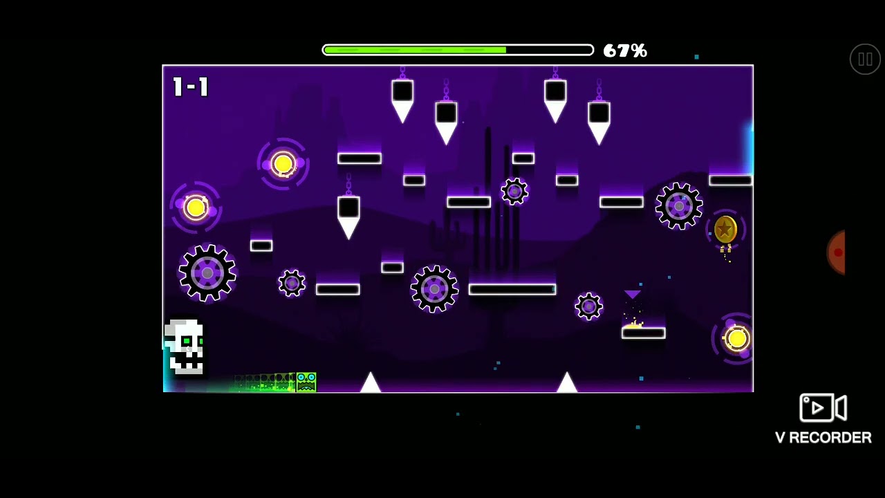 Geometry dash subzero press start (First try no coins collected) - YouTube