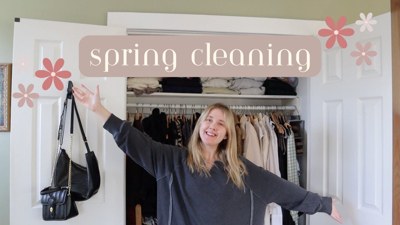 SPRING CLEANING 🌷| huge closet clean-out + decluttering bedroom ...