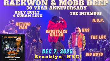 FULL SHOW! Raekwon & Mobb Deep in Brooklyn NYC! Ghostface, Method Man, Big Noyd, MOP, the LOX, & Nas