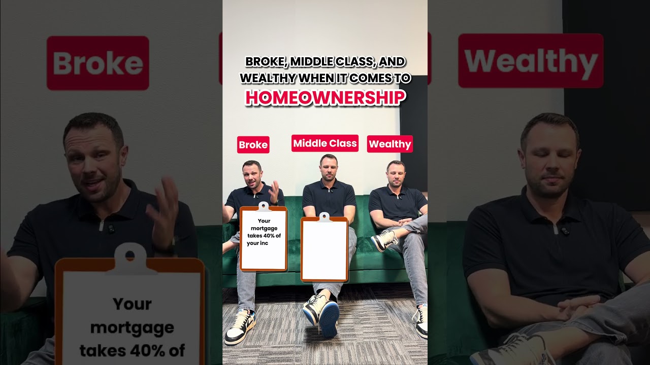 Broke, Middle Class, and Wealthy when it comes to Buying a Home.