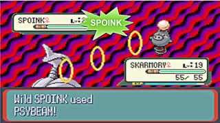 Where to Capture-Catch SPOINK in pokemon SAPPHIRE, RUBY, EMERALD @PokeSearch