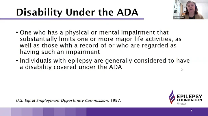 Reasonable Accommodations in Epilepsy Webinar