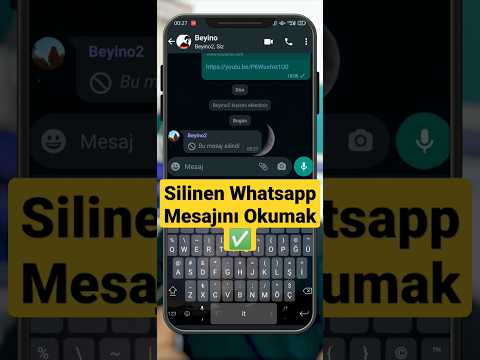 Whatsapp Silinen Mesajı Okumak ✅ #shorts #whatsapp #gizliözellik