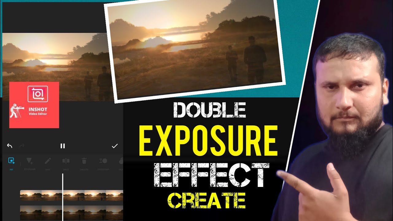 Create Double Exposure Effect Video | inshot Editing | Shadow Effect in ...