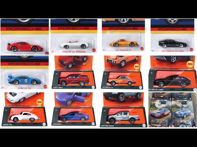 New Hot Wheels Porsche Set, Last Boulevard Mix For 2023, 2024 Matchbox  Moving Parts Update 