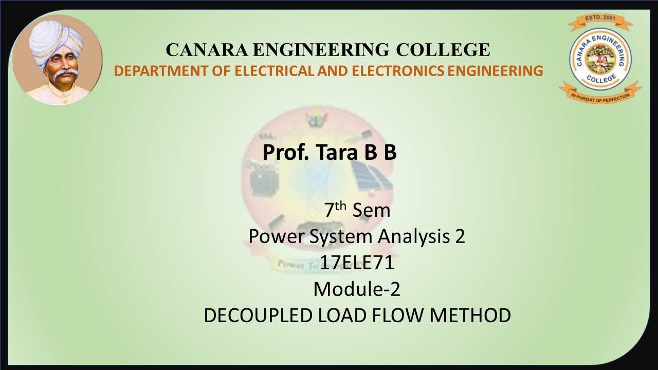 VTU PSA 2 17EE71 M2 L2 DECOUPLED LOAD FLOW METHOD - YouTube