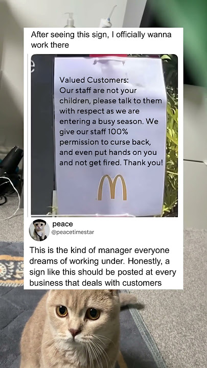 The staff was allowed to talk back