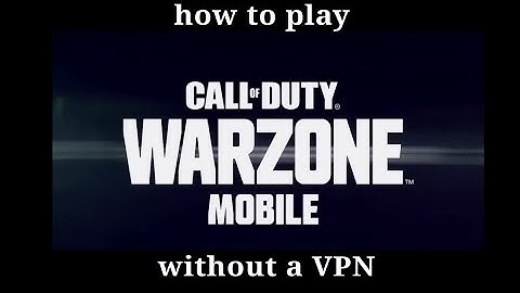 how to play warzone mobile without a vpn (read description)