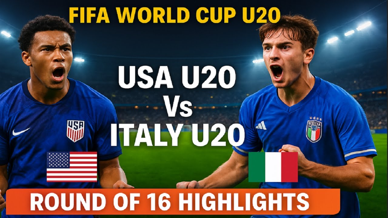 USA U20 Vs Italy U20 | FIFA U20 World Cup 2025 | Match Highlights ...