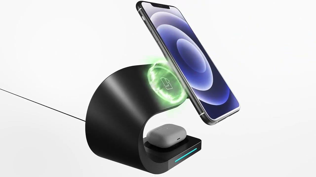 INNODUDE 4-in-1 Magsafe Wireless Charging Station video thumbnail