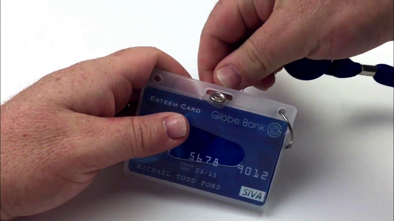 Fuel card holder with key ring YouTube