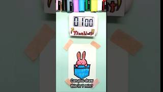 Bunny Peeking from a Pocket 🐰 | Kawaii 1 Min Art