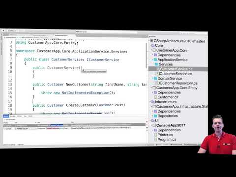 C# CleanArchitecture and more with NET Core 2018 | S2P19 | Implement Service and Constructor DI