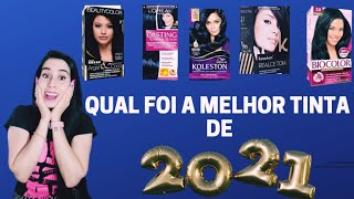 MELHOR TINTA DE CABELO(PRETO AZULADO) DE 2021-FALANDO DAS MARCAS!