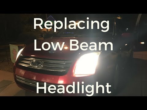 Replacing Low Beam Headlight 2006 Ford Fusion