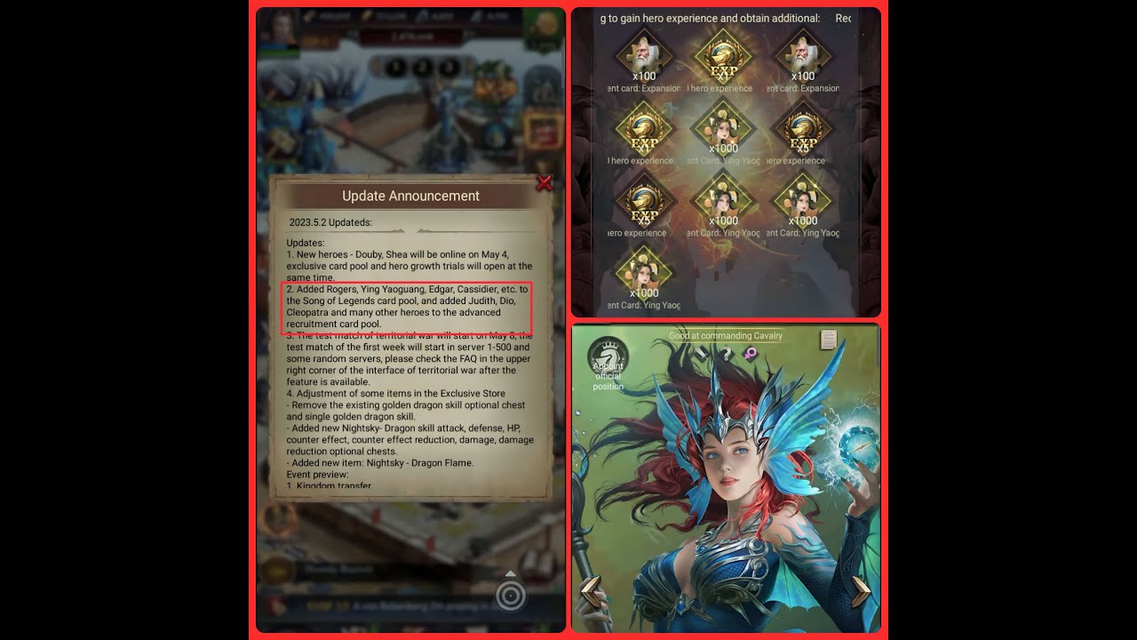 New hero system has opened. - Clash of Kings:The West