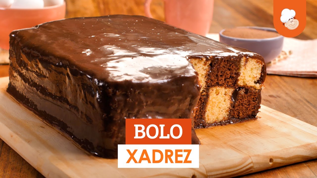 Bolos, Travessuras & Companhia: Bolo de Xadrez (xeque-mate à pastor)