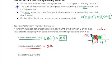 Math 119 Hybrid: 5.4 Continuous Random Variables + PDFs