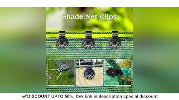 Plastic Sunshade Net Clip Buckles - Durable Greenhouse Shade Cloth Fasteners for Vegetable Garden, R