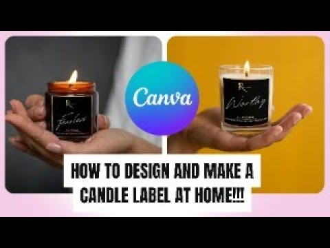 DIY Canva Candle Label Template