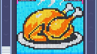 Celebrity Pixel Flow Level 1128 Hard Solution Walkthrough Chicken Profile