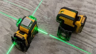 DeWalt 12v Green Laser Level (3 x 360 vs 5 Spot Cross Line)