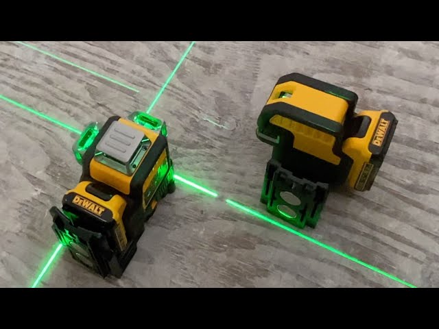 DeWalt 12v Green Laser Level (3 x 360 vs 5 Spot Cross Line) 