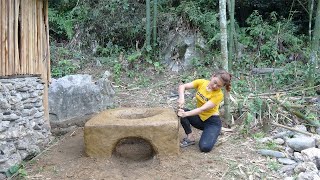 How To Building A Stove With Golden Clay, Farm Life / Hoa Thiên Lý Build Life