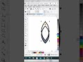 Radial floral or sun-like pattern | corel draw design #coreldraw #designer #tutorial