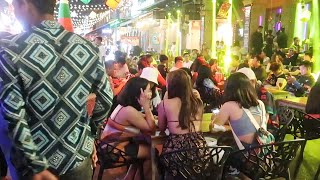 Siem Reap Cambodia Walking Night in Pub Street