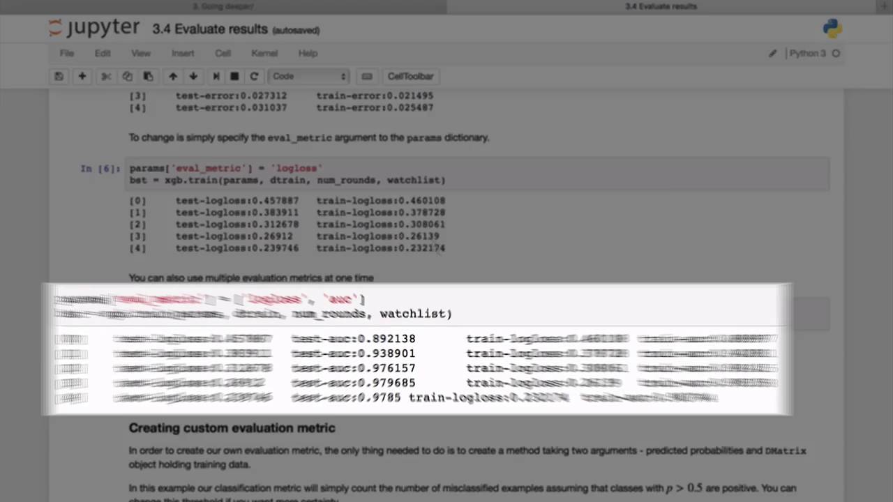 Practical XGBoost in Python - 2.4 - Evaluate Results - YouTube