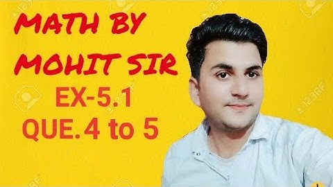 #RBSE 12TH MATHS.CH-5|Ex-5.1 Que. 4 To 5.#mathsbymohit