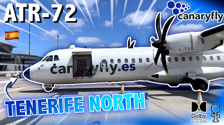 🔵Canary Fly ATR-72 Flight Gran Canaria - Tenerife North (HDR10+ Dolby Vision Trip Report)